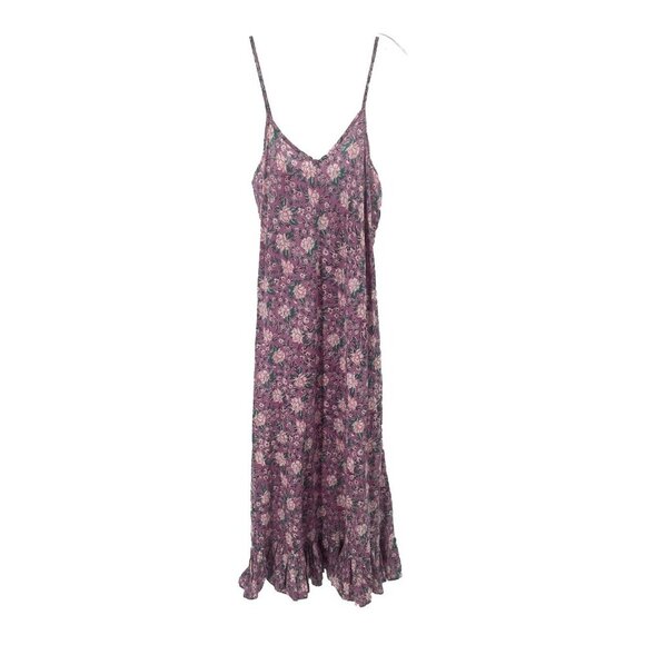 Mille Purple Floral Tropical Slip Dress Resort Sz XL - Picture 1 of 6